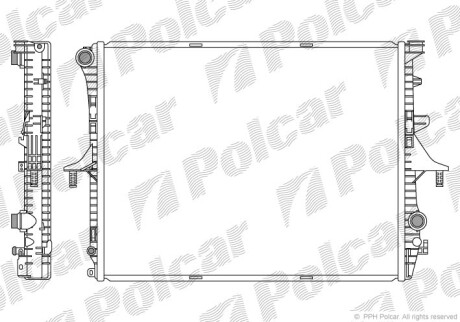 9580083X Радіатори охолодження POLCAR підбір по vin на Brocar