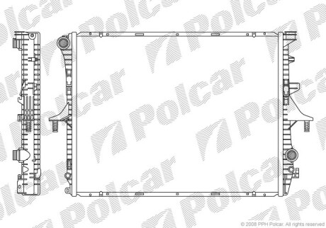 9580081X Радіатори охолодження POLCAR підбір по vin на Brocar