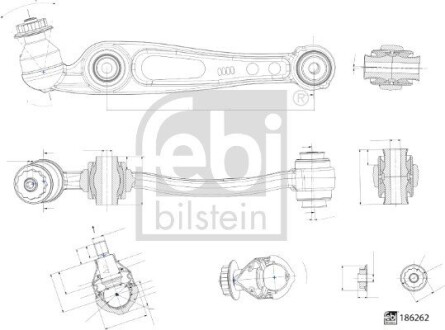 186262 Важіль підвіски FEBI BILSTEIN підбір по vin на Brocar