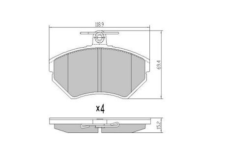 FBP1051 Колодки тормозные FREMAX подбор по vin на Brocar