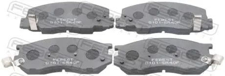 0101SR40F КОЛОДКИ ТОРМОЗНЫЕ ПЕРЕДНИЕ (TOYOTA LUCIDA ESTIMA EMINA PREVIA CXR10/CXR20/TCR10/TCR20 1990-1999) FEBEST подбор по vin на Brocar