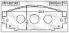 0101NSP130F КОЛОДКИ ТОРМОЗНЫЕ ПЕРЕДНИЕ (TOYOTA VITZ KSP90/NCP91/SCP90 2005-2010) FEBEST підбір по vin на Brocar