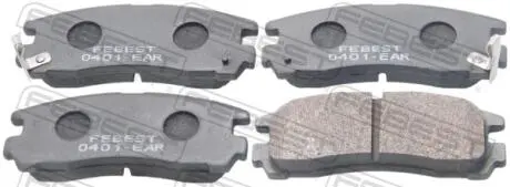 0401EAR КОЛОДКИ ТОРМОЗНЫЕ ЗАДНИЕ (MITSUBISHI GALANT E55A/E75A 1992-1996) FEBEST підбір по vin на Brocar