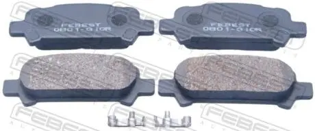 0801G10R КОЛОДКИ ТОРМОЗНЫЕ ЗАДНИЕ (SUBARU IMPREZA G11 2000-2007) FEBEST подбор по vin на Brocar