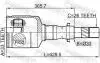 2411DUSTMTRH ШРКШ внутр. R 33z/33z26 DUSTER 1.5-2.0 11- FEBEST підбір по vin на Brocar