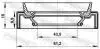 95JAS45611015L Сальник приводу 43.5X61.2X10X15 HILUX/L200 2.4-2.8 14- FEBEST підбір по vin на Brocar