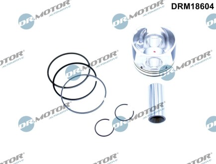 DRM18604 Поршень з поршневими кiльцями DR.MOTOR підбір по vin на Brocar