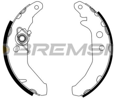 GF0225 Гальмівні колодки зад. Ford Fiesta III 89-99 (Bendix) BREMSI підбір по vin на Brocar