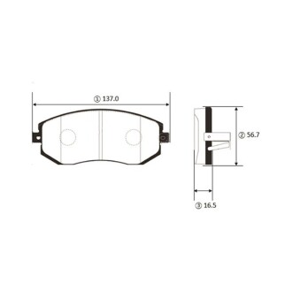 GK1461 Колодки гальм Subaru Forester Impreza III перед. OLD CKT-193 (вир-во CTR) CTR підбір по vin на Brocar