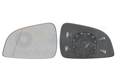 3748837 Дзеркальне скло ліве OPEL ASTRA H 3/04&gt;10 (Hagus) VAN WEZEL підбір по vin на Brocar