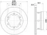 8DD355105811 Гальмівний диск заднiй DB Sprinter Series (W906)/Sprinter Series (W903)/Sprinter Series (W904)/LT (95-06) HELLA підбір по vin на Brocar