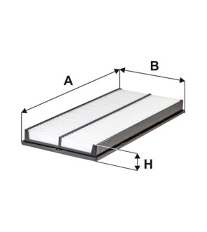 WA9531 ФІЛЬТР ПОВІТРЯ WIX FILTERS підбір по vin на Brocar