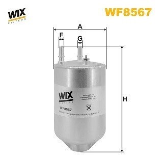 WF8567 ФІЛЬТР ПАЛИВА WIX FILTERS підбір по vin на Brocar