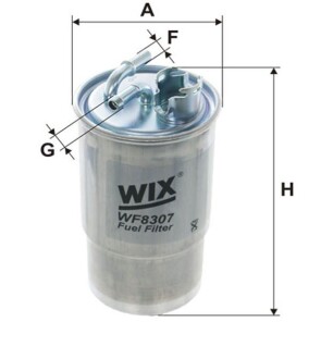 WF8307 ФІЛЬТР ПАЛИВА WIX FILTERS підбір по vin на Brocar