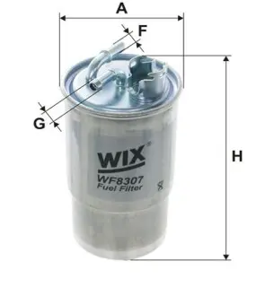 WF8307 ФІЛЬТР ПАЛИВА WIX FILTERS підбір по vin на Brocar
