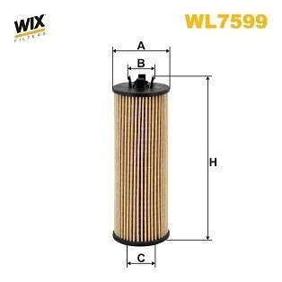 WL7599 ФІЛЬТР ОЛИВИ WIX FILTERS підбір по vin на Brocar