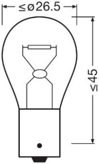 75072BL Автолампа 21W OSRAM підбір по vin на Brocar