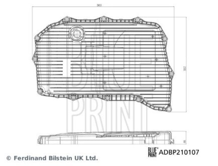 ADBP210107 Фільтр АКПП BLUE PRINT підбір по vin на Brocar