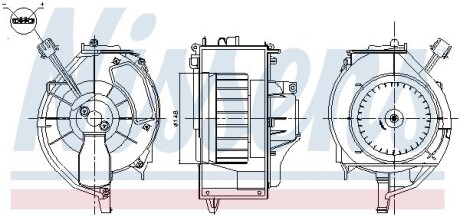 87669 Вентилятор опалювача салону NISSENS підбір по vin на Brocar
