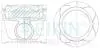 Поршни ремонт +0.50mm(к-кт на мотор) Toyota 2GD-FTV  2,4L Diesel 46392AG050