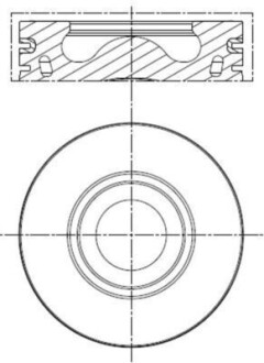 013PI00136000 Поршень MAHLE / KNECHT підбір по vin на Brocar