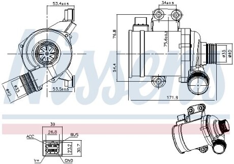 832142 Насос водяний First Fit NISSENS подбор по vin на Brocar