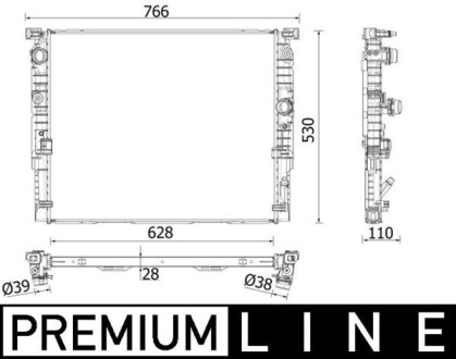 CR2198000P Радіатор охолодження MAHLE / KNECHT подбор по vin на Brocar