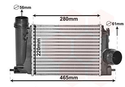 13014703 Інтеркулер NISSAN QASHQAI / RENAULT MEGANE (Van Wezel) VAN WEZEL підбір по vin на Brocar