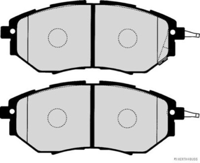 J3607020 Колодки гальмівні дискові передні Subaru OUTBACK 09-; FORESTER 10-; TRIBECA (вир-во Jakoparts) JAKOPARTS подбор по vin на Brocar