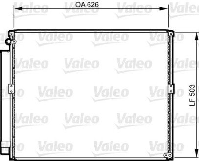 814236 Радіатор кондиціонера VALEO подбор по vin на Brocar