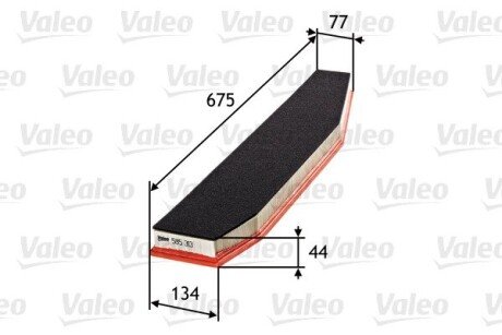 585313 Воздушный фильтр VALEO подбор по vin на Brocar