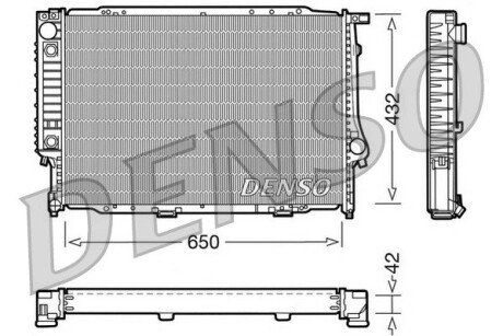 DRM05054 Радиатор, охлаждения дивгателя DENSO підбір по vin на Brocar