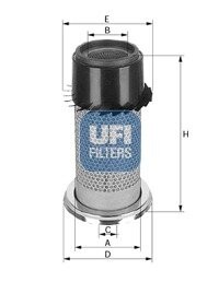 2729200 Воздушный фильтр UFI підбір по vin на Brocar