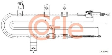 92172566 Трос, стояночная тормозная система COFLE подбор по vin на Brocar