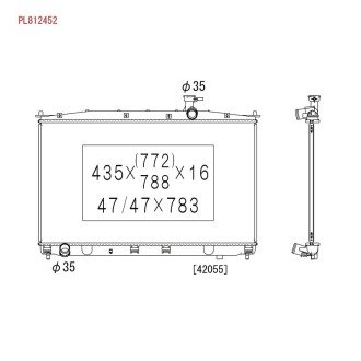 PL812452 Радиатор, охлаждения дивгателя KOYO підбір по vin на Brocar
