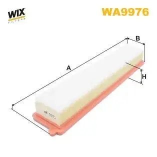 WA9976 Фільтр забору повітря WIX FILTERS підбір по vin на Brocar