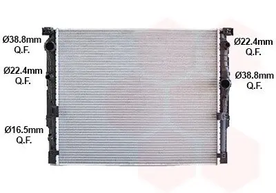 06012771 Радіатор охолодження BMW 5 G30/G31 / BMW 7 G11/G12 09/15+ (вир-во Van Wezel) VAN WEZEL подбор по vin на Brocar