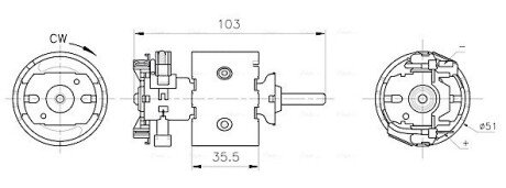 MS8783 Вентилятор салону VW LT 28 (1996) 2.3 (вир-во AVA) AVA COOLING подбор по vin на Brocar