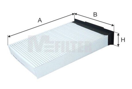 K9031 ФІЛЬТР САЛОНУ RENAULT MEGANE II 10/02- M-FILTER підбір по vin на Brocar