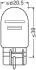 75152BL Автолампа Osram 21/5W 12V W3X16Q (к/т 2 шт) OSRAM підбір по vin на Brocar