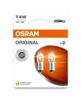 38932BL Лампа допоміжн. освітлення Т4W 12V 4W ВА9s (2 шт) blister (вир-во OSRAM) OSRAM підбір по vin на Brocar