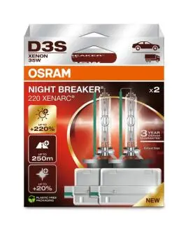 66340XN22HB Автолампа ксенонова 35W D3S 4300K (к/т 2 шт) OSRAM підбір по vin на Brocar