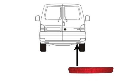 5896930 Відбивач заднього бампера правий VW T5 03>09 (Van Wezel) VAN WEZEL підбір по vin на Brocar