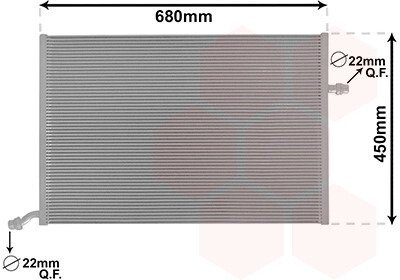 30002712 Радіатор охолодження MERCEDES C W205 4/14>18 (Van Wezel) VAN WEZEL підбір по vin на Brocar