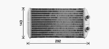 CN6338 Радіатор опалювача CITROEN C-ELYSEE (2013) (Ava) AVA COOLING подбор по vin на Brocar