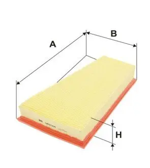 WA9764 ФІЛЬТР ПОВІТРЯ WIX FILTERS подбор по vin на Brocar