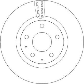 DF6575 Диск гальмівний (1 шт.) MAZDA 3 "F D=295mm "18>> TRW підбір по vin на Brocar