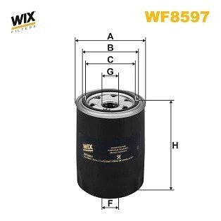 WF8597 ФІЛЬТР ПАЛИВА WIX FILTERS підбір по vin на Brocar