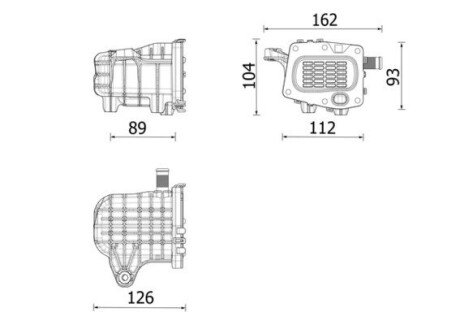 CE41000P Радіатор охолодження ВГ MAHLE / KNECHT підбір по vin на Brocar