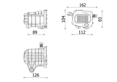CE41000P Радіатор охолодження ВГ MAHLE / KNECHT подбор по vin на Brocar
